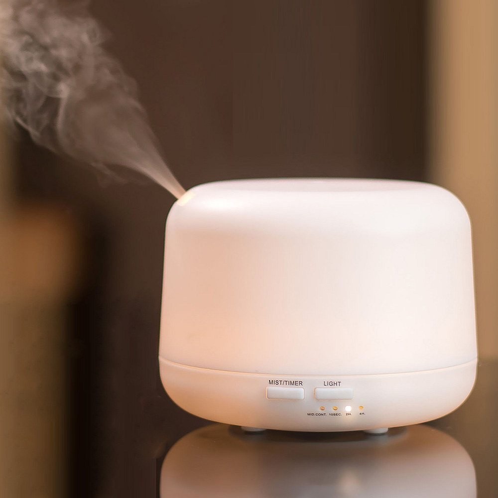 ✅ Máy Xông Tinh Dầu 500ML CÓ LOA BLUETOOTH NGHE NHA ✅ Máy khuếch tán tinh dầu, Phun Sương Tạo Độ Ẩm Trụ Tròn Có Remote