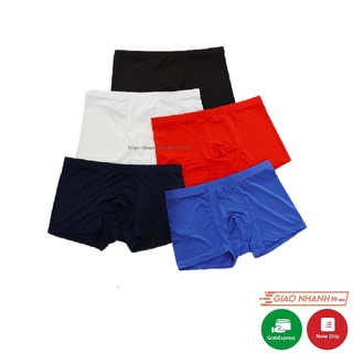 Quần lót nam sịp lụa thun 5 màu - 4man89