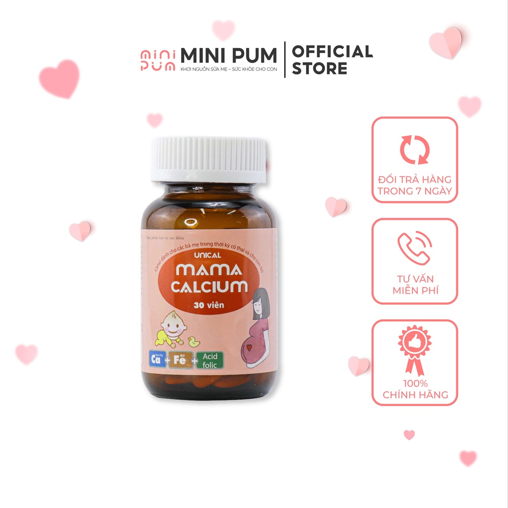 Combo phễu hút sữa Mini Pum + Canxi Unical Mama