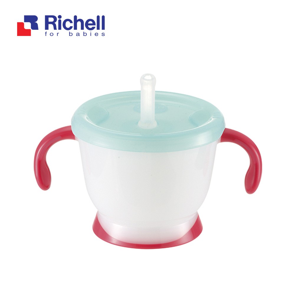 Cốc tập uống 3 giai đoạn Richell (tay đỏ, tay xanh, tay hồng) RC41013
