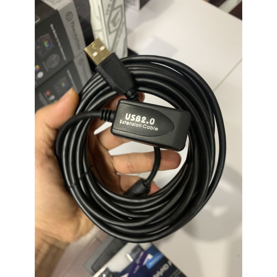 Dây nối dài 5m usb 2.0 loại tốt đầu cắm mạ hợp kim