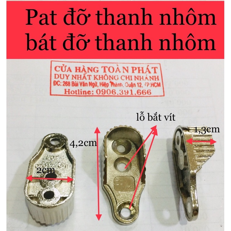 Pát đỡ giữa thanh nhôm| bát đỡ thanh nhôm 2 đầu| pass nhôm kiểu