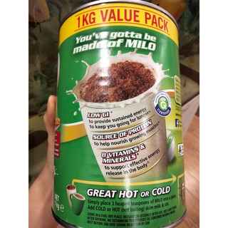 Sữa bột Milo Úc 1kg