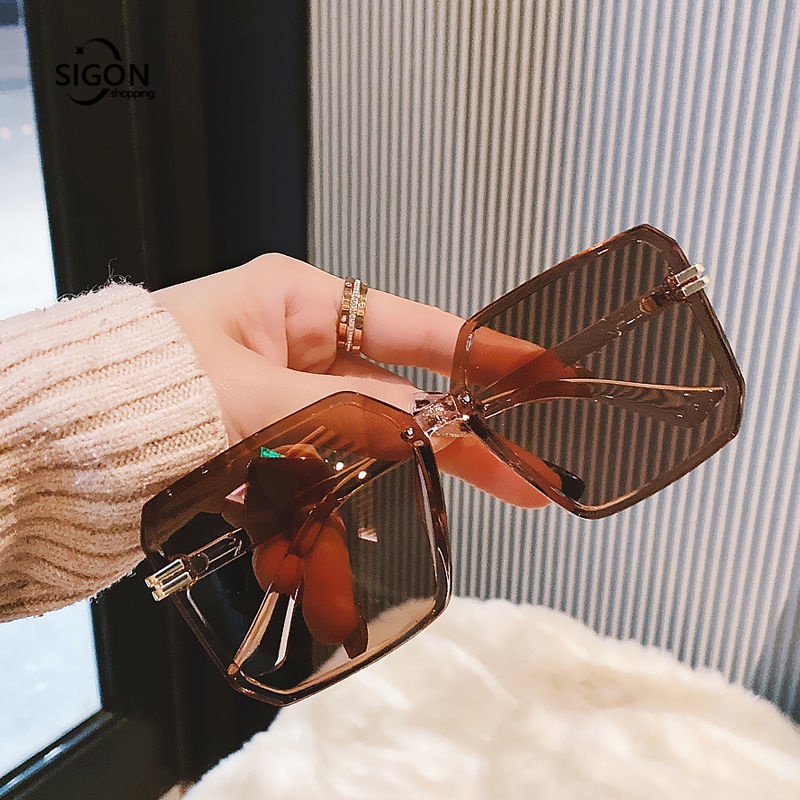 Kính Mát Gọng Vuông Lớn Thời Trang Nam Nữ