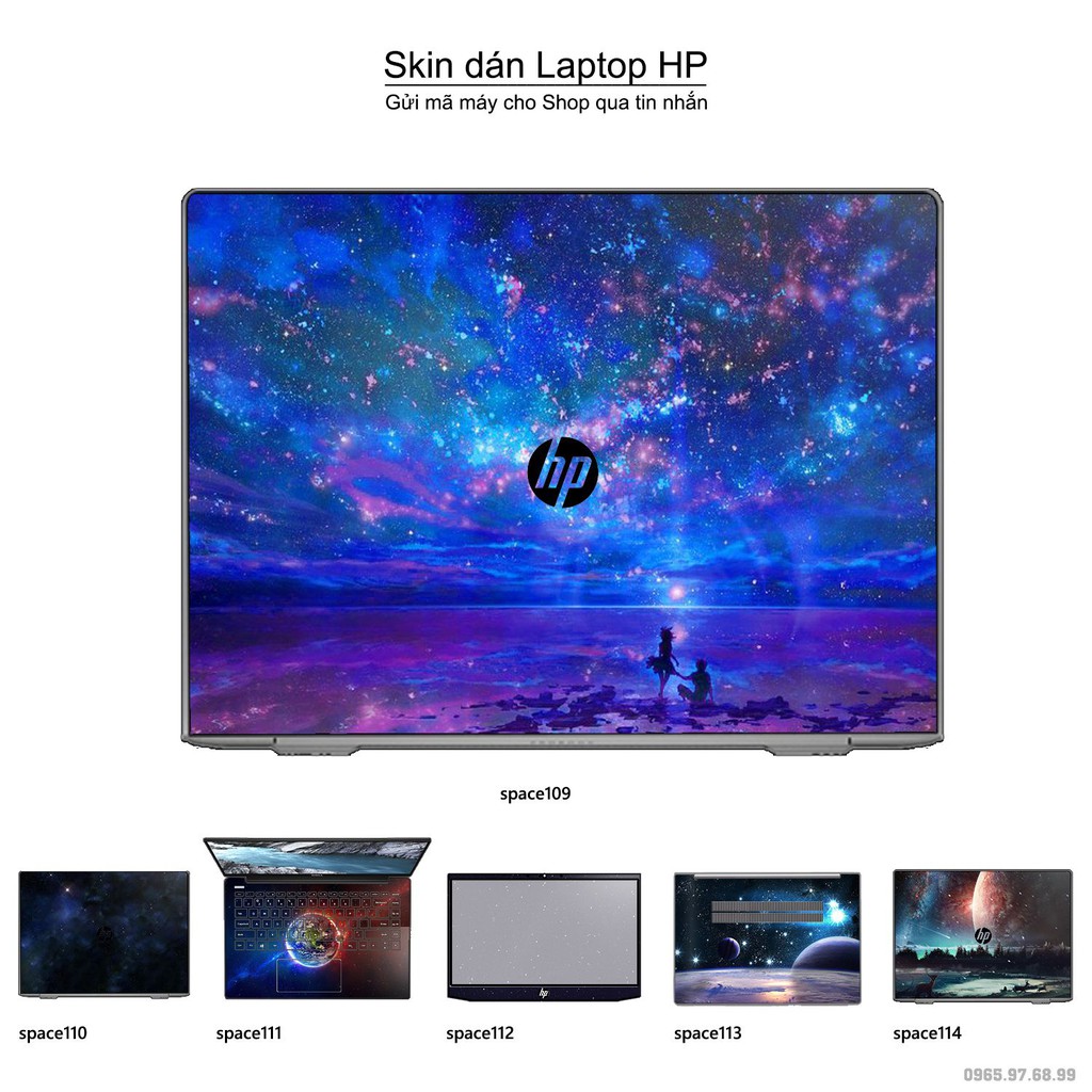 Skin dán Laptop HP in hình không gian _nhiều mẫu 19 (inbox mã máy cho Shop)