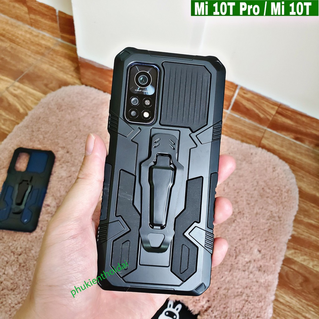 Ốp lưng siêu anh hùng Mi 10T Pro / Mi 10T dùng chung chống sốc giá đỡ xem phim