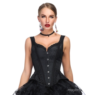 Shapewear stage performance corset top Shoulder strap embroidery pattern waist