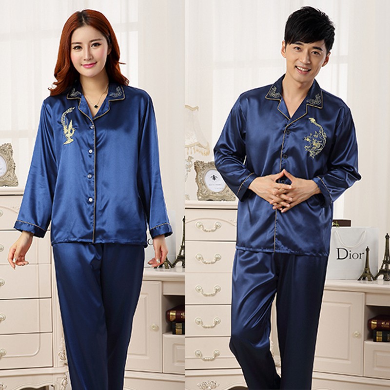 Đồ bộ mặc nhà Nam có hình rồng trước ngực,thể hiện hạnh phúc viên mãn-209