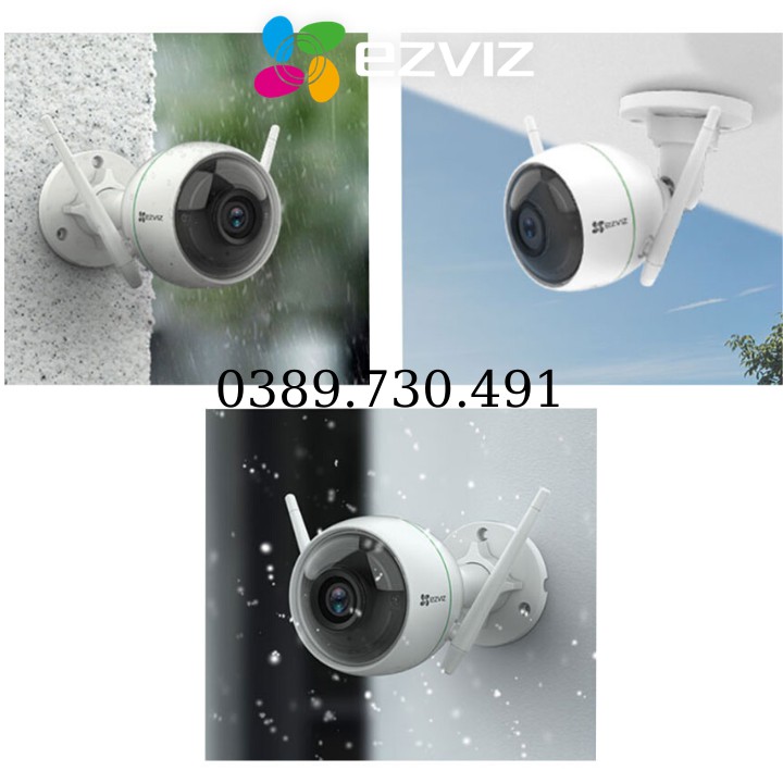 Camera IP WiFi Ezviz Ngoài Trời C3WN Full HD 1080P, Tích Hợp Mic Thu Âm - Chính Hãng, Bảo Hành 24 Tháng