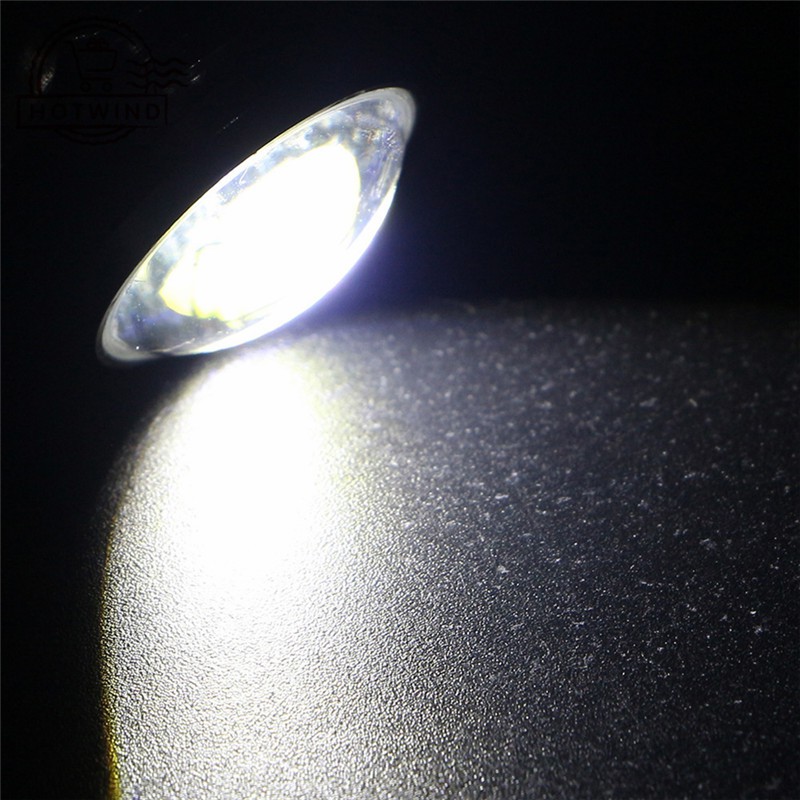 Bộ 2 đèn LED 4014 23mm 12SMD siêu mỏng chống thấm nước dành cho xe hơi
