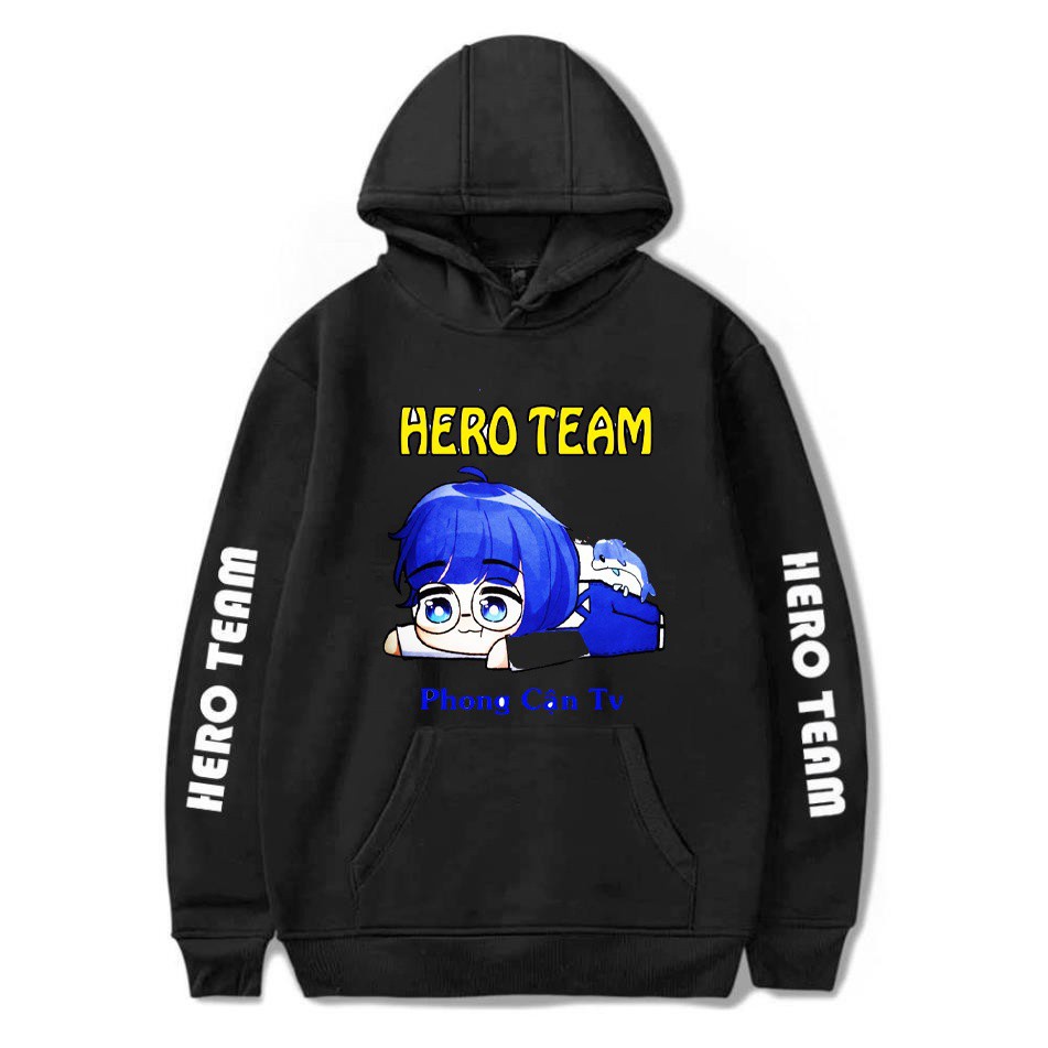 Áo Hoodie Hero Team, áo khoác in hình hero team - mini world - minecraft kèm quà tặng bịt mặt