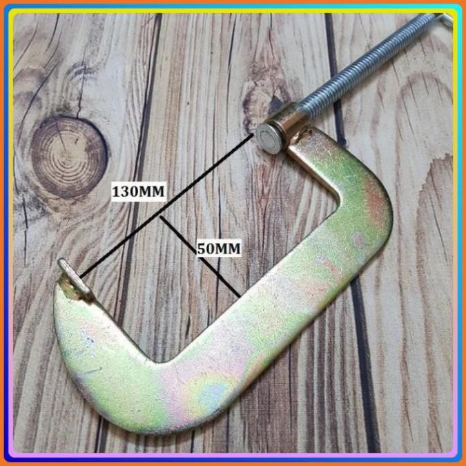 COMBO 4 CẢO VAM CHỮ C 5 INCH KẸP MAX 130MM KIM KHÍ ĐỨC NGUYÊN