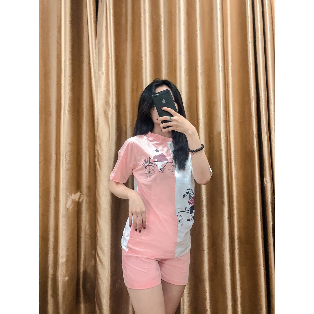 [Hàng hot] Bộ đồ lửng mặc nhà - Cotton CVC