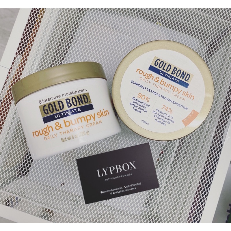 AUTH - OFF 40% LOTION KEM DƯỠNG DA MƯỚT MỊN TOÀN THÂN BODY GOLD BOND ULTIMATE ROUGE & BUMPY SKIN DAILY THERAPY CREAM