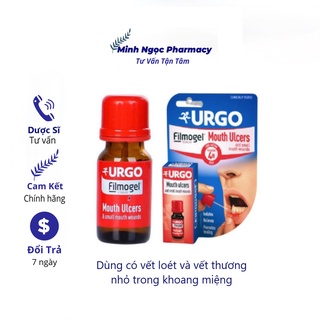 Gel Bôi Nhiệt Miệng, Lở Miệng Urgo Filmogel Mouth Ulcers