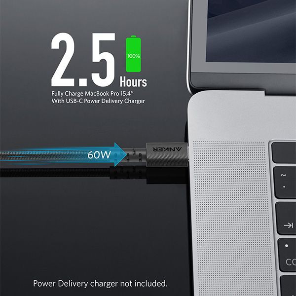 [Chính hãng] Cáp sạc nhanhType C to Type C Anker Powerline Select+ 60w 1.8m - A8033 laptop macbook ipad samsung S/note