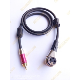 Dây tín hiệu jack cắm canon âm cong xoay-jack cắm bông sen av