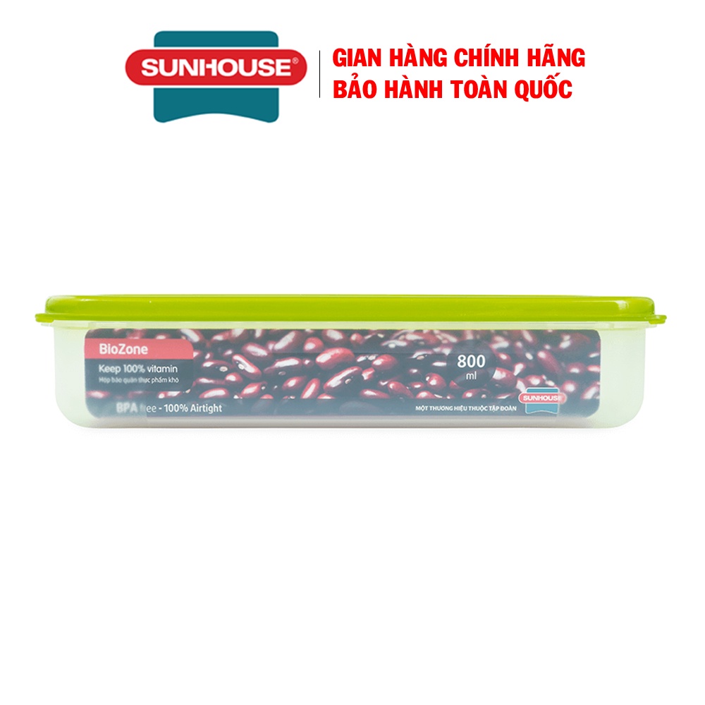 Hộp bảo quản thực phẩm khô Sunhouse BioZone 800ml KB-DR800P