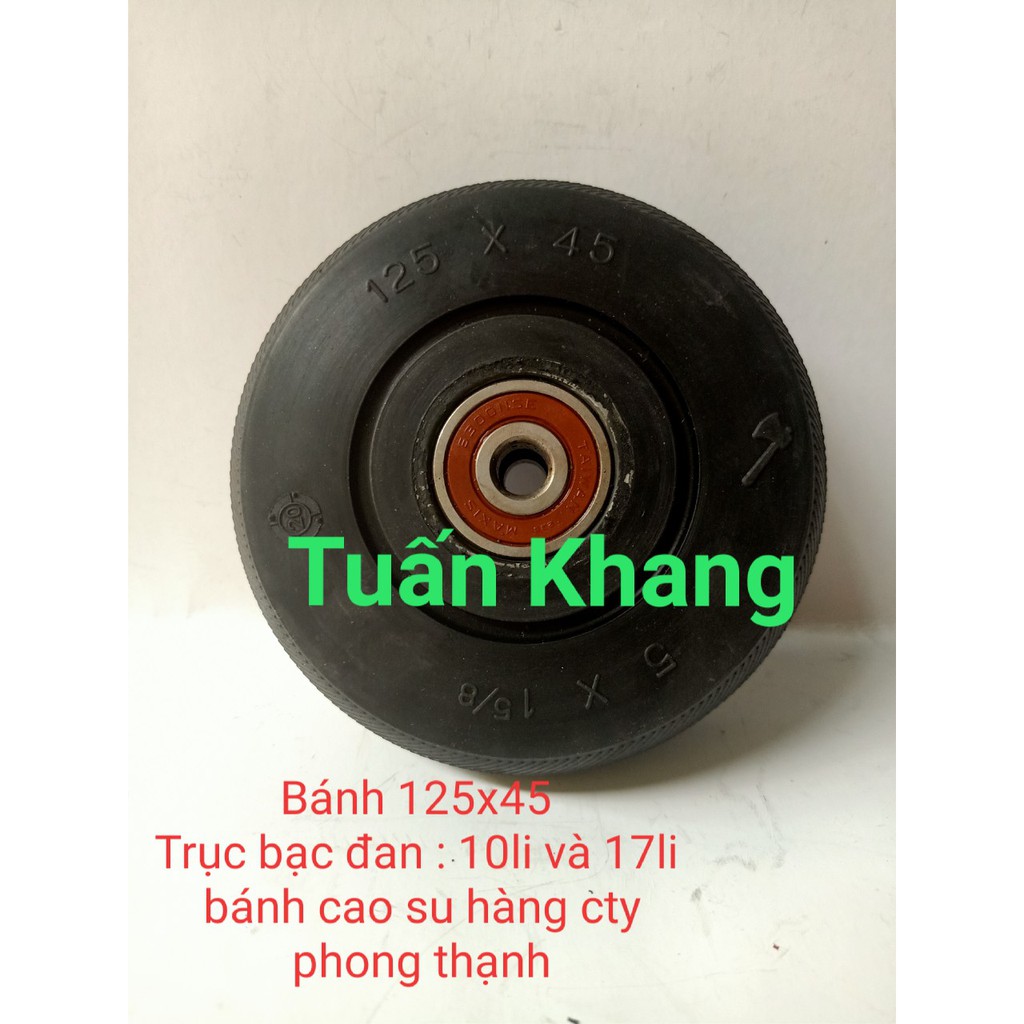 Bánh xe đẩy 125x45 cty phong thạnh có vòng bi