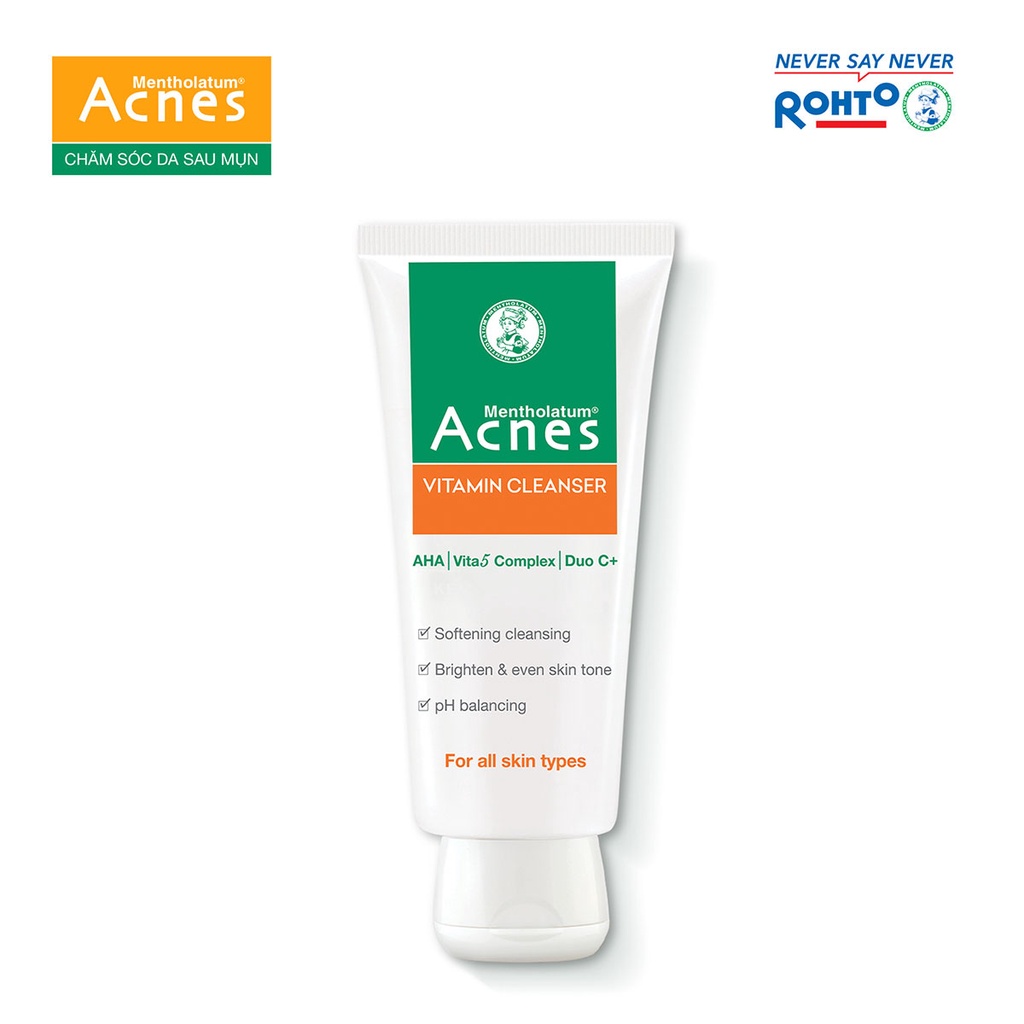 Kem rửa mặt vitamin Acnes Cleanser 100g