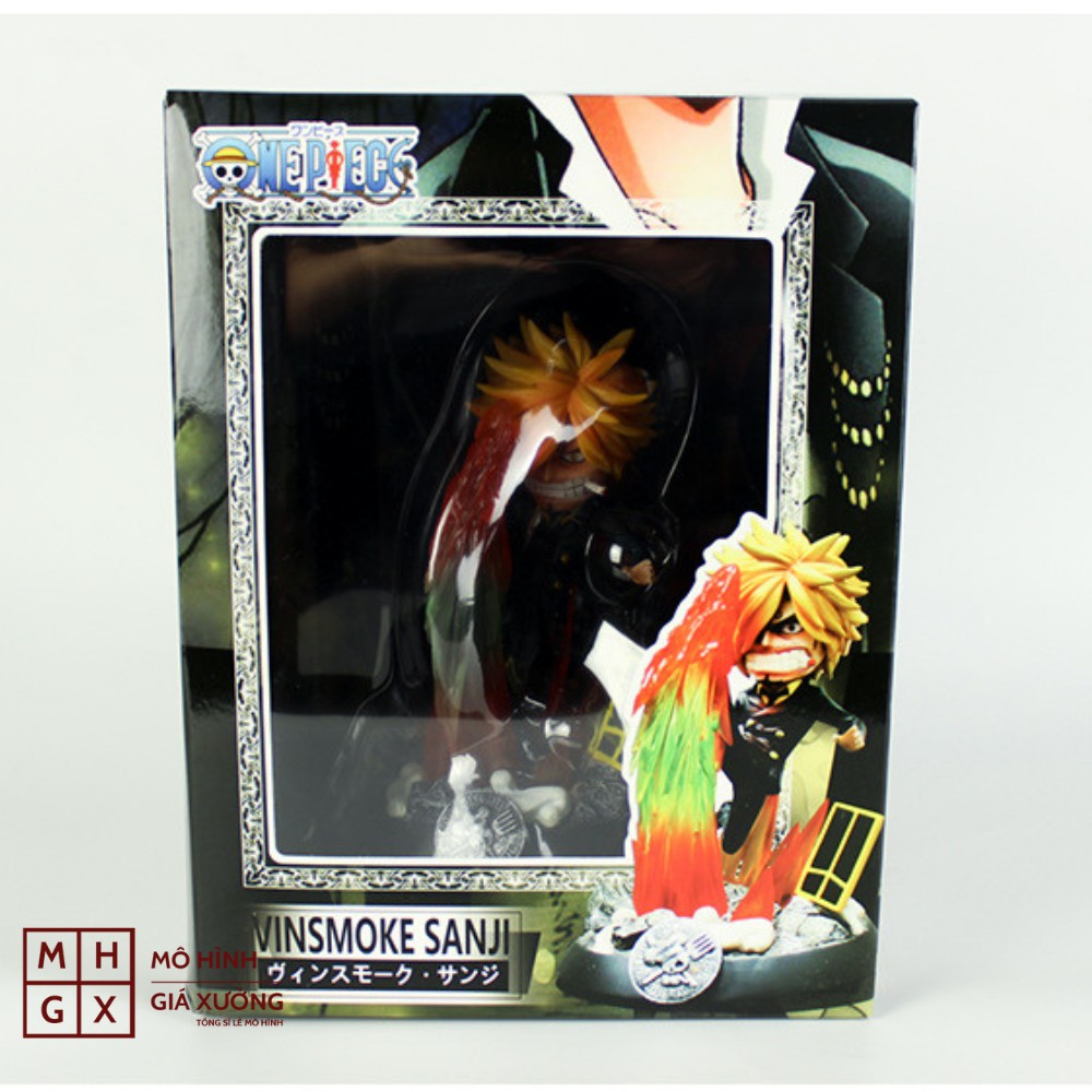 Mô Hình Vinsmoke Sanji Hắc Cước (Chân Đen) Trạng thái chiến đấu Cao 18cm - Tượng Figure One Piece