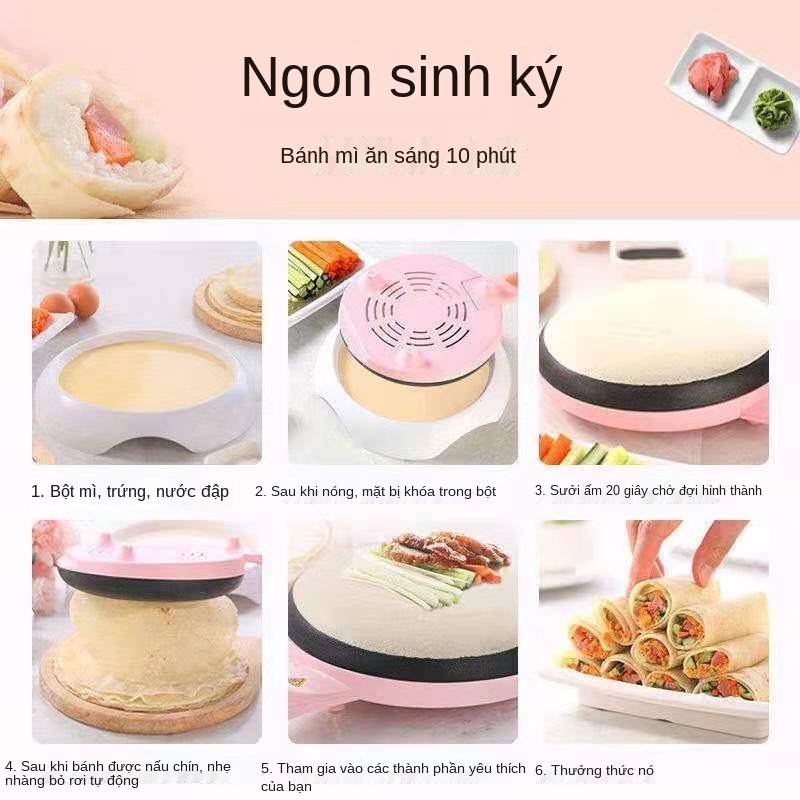 > Máy làm bánh kếp đa chức năng xèo gia đình, xèo, vỏ trứng, chả giò, sủi cảo, tạo tác <