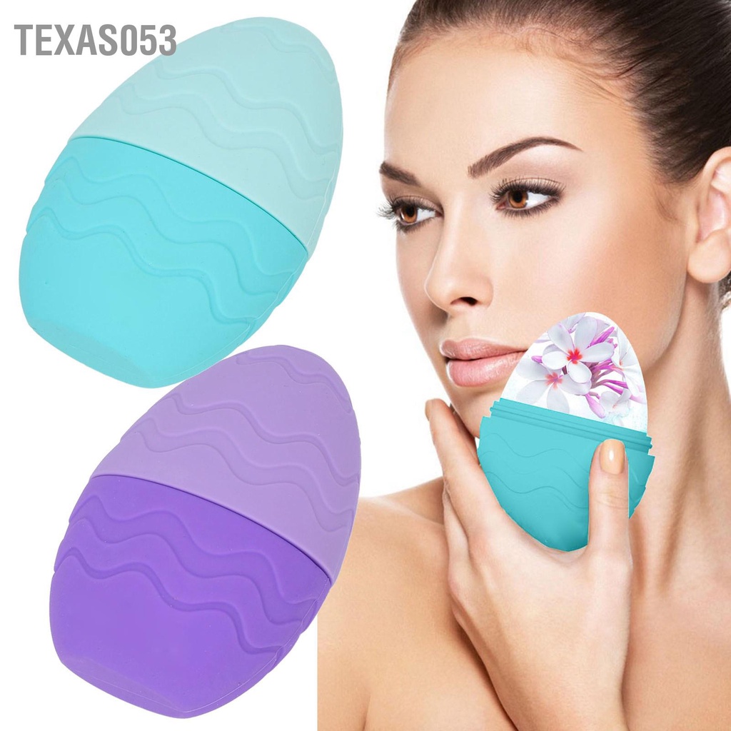 Texas053 Beauty Ice Facial Roller Khuôn silicone Egg Shaped Eye Puffed Relief Massage for Women