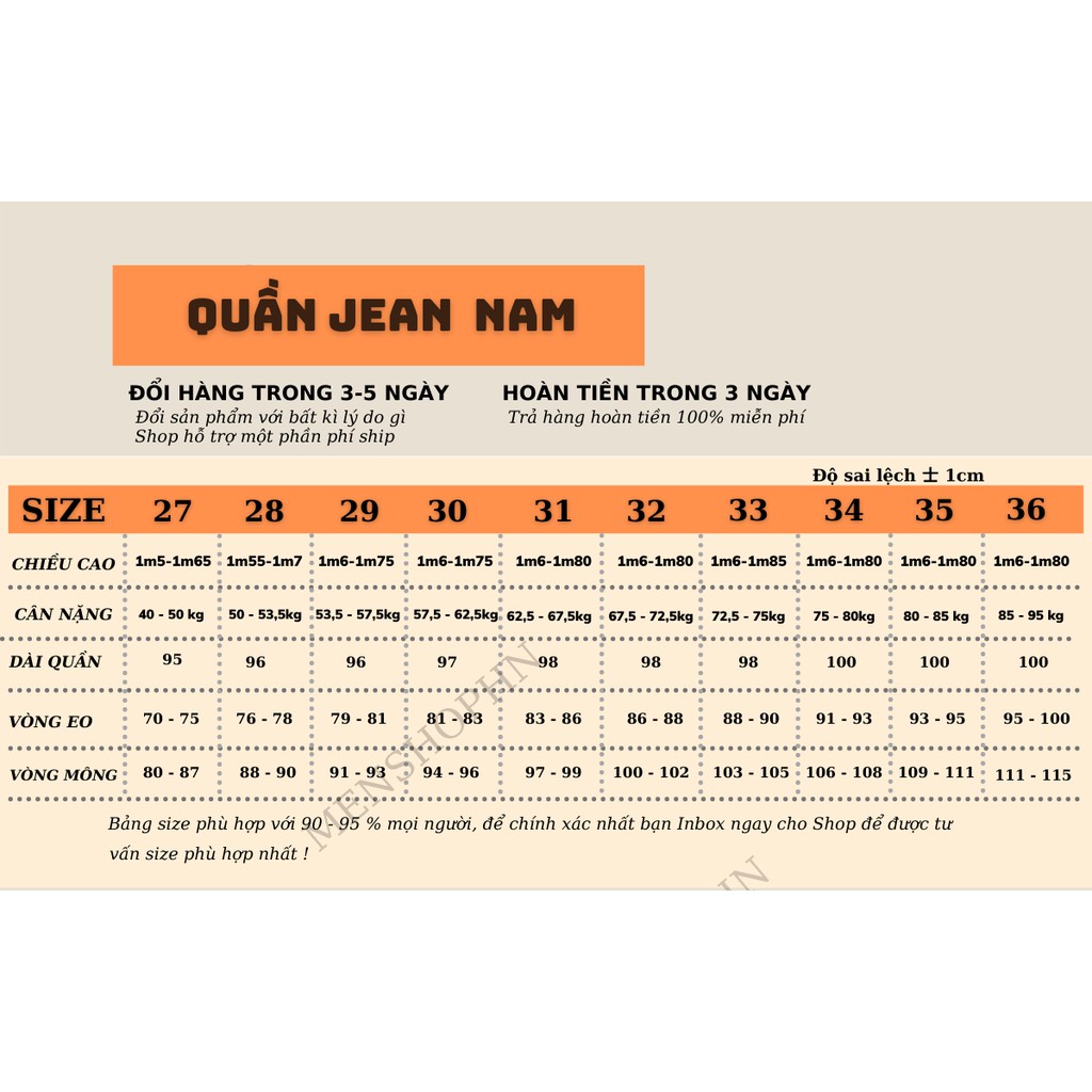 Quần jean nam, Quần ống rộng TR-02