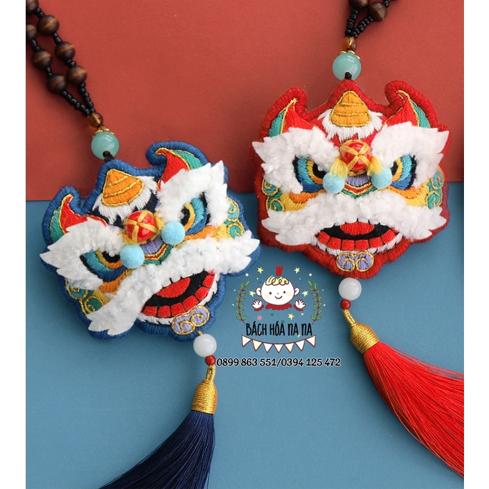 DIY BỘ KIT TỰ THÊU ĐẦU LÂN MẬP - CẦU MAY LÀM MÓC KHOÁ TÚI THƠM TREO Ô TÔ VÀ QUÀ TẶNG - NANA SHOP HANDMADE