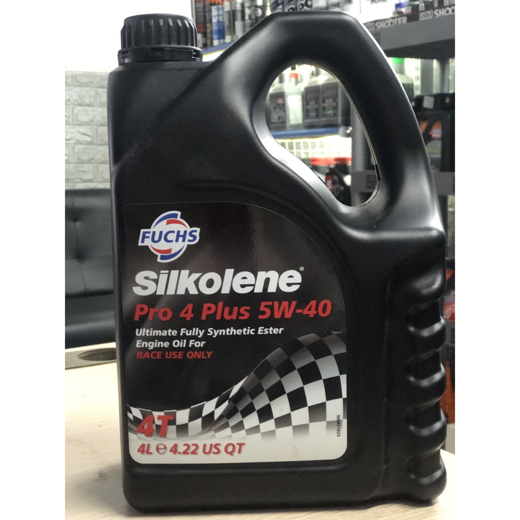 Dầu Nhớt Động Cơ Fuchs Silkolene Pro 4 Plus 5W-40 Race Use Only