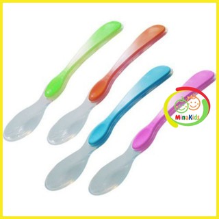 Thìa silicon cho bé đầu mềm muỗng ăn dặm an toàn thái lan minakids am55201