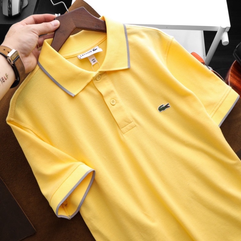 ÁO PHÔNG CÓ CỔ VNXK VẢI DƯ VNXK CHÍNH HÃNG LOGO THÊU