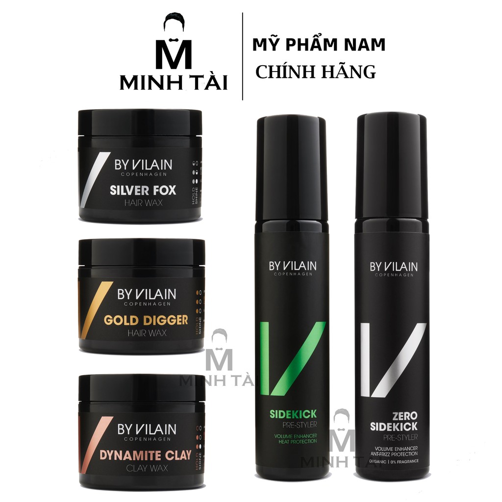 Sáp Vuốt Tóc Nam BY VILAIN 65ml + Xịt Dưỡng Tóc AZENMAN Parana 20ml + Lược Chải Tóc Texture