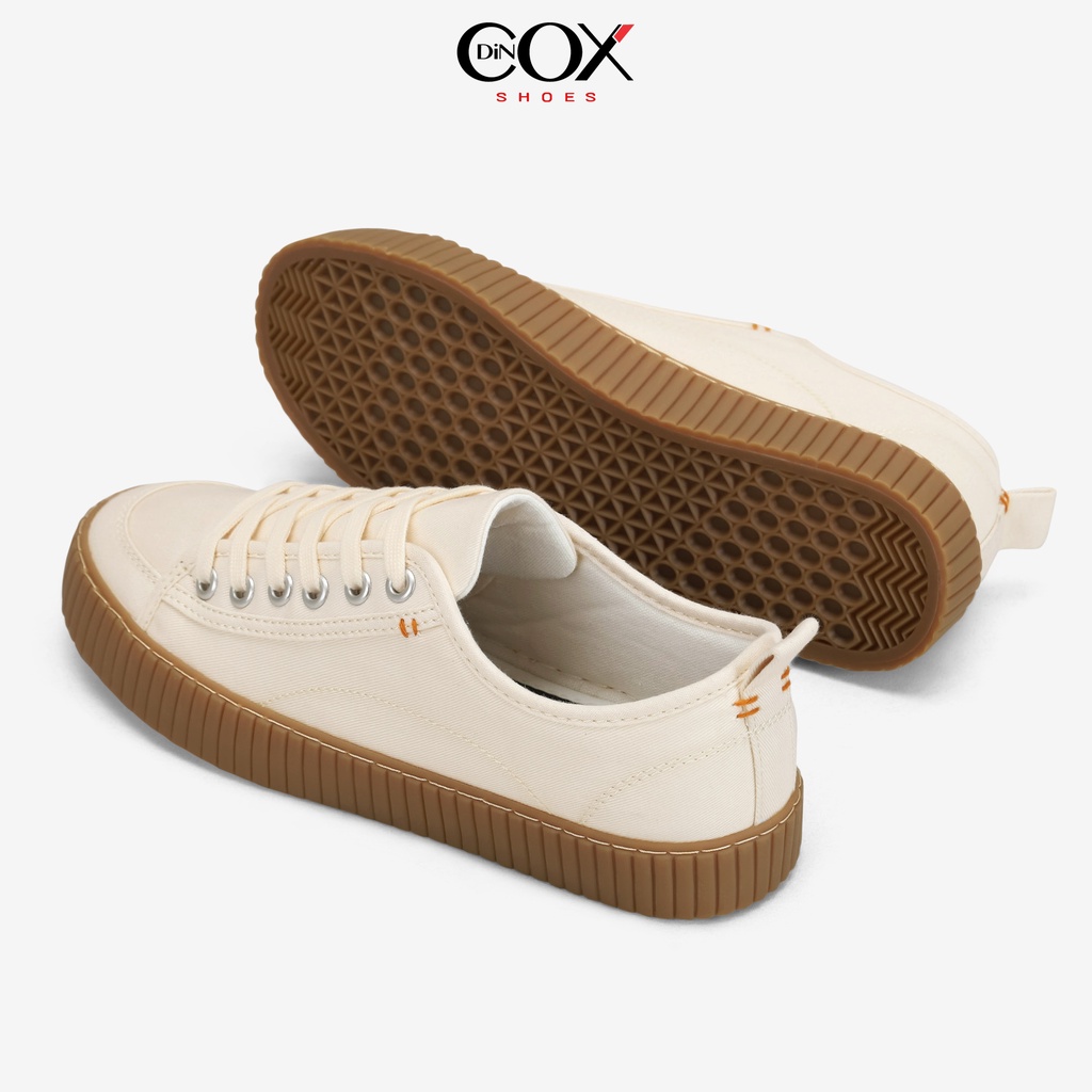 Giày Sneaker Vải Unisex DINCOX D27 WHITE Đơn Giản Hiện Đại