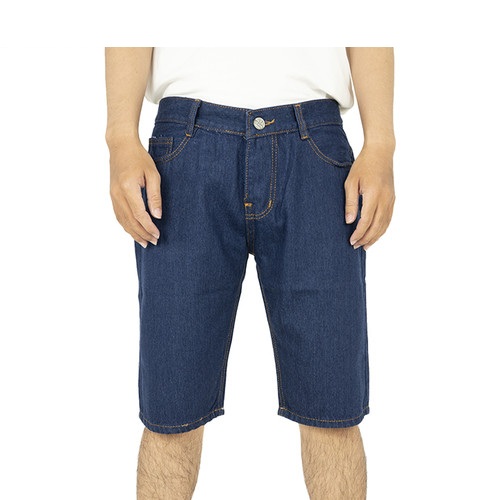 Quần Short Jeans qua đầu gối dành cho Nam chuẩn thời trang phong cách đơn giản, chất vải cứng không co dãn và thoải mái