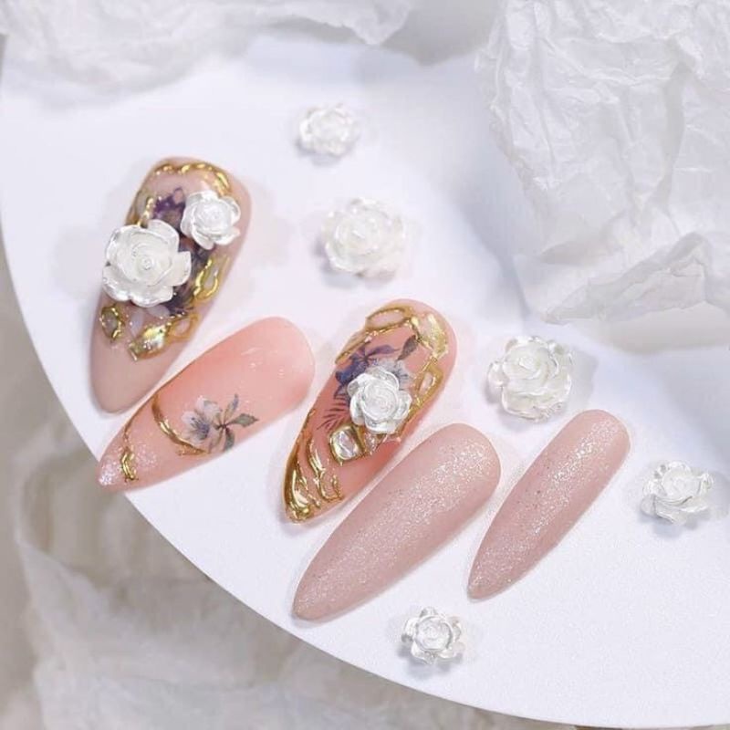 gel metan nail, nhũ siêu sáng, gel vẽ viền, tráng gương
