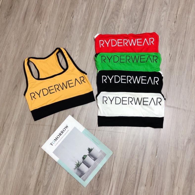 Áo Ba Lỗ Balo Croptop RYDERWEAR Thể Thao Tập Gym Yoga Chạy Bộ Đen Trắng Đỏ Vàng Xanh DRACR113