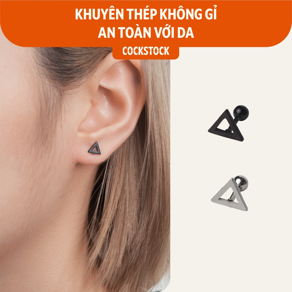 Khuyên tai Triangle Mininal CockStock