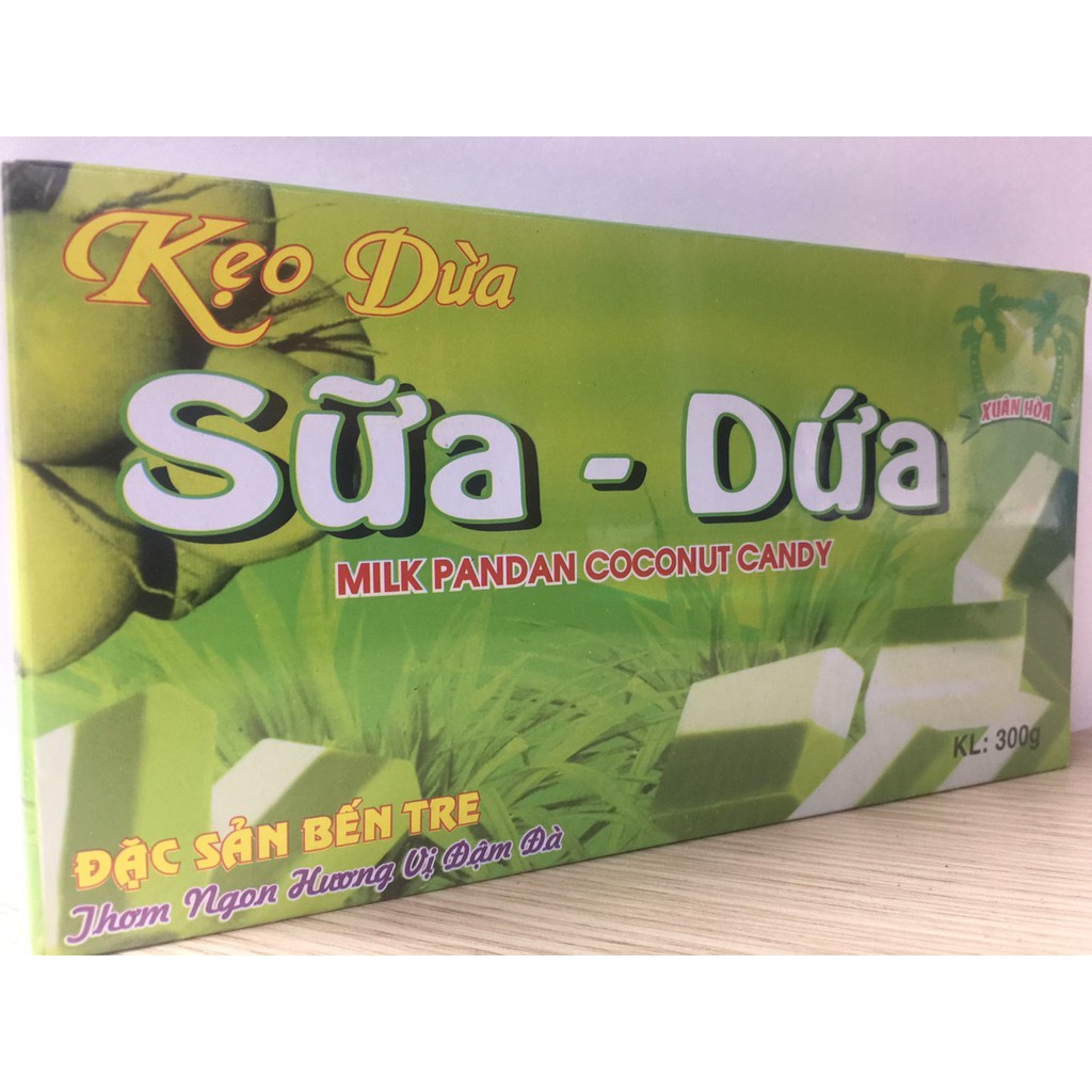 Kẹo Dừa Bến Tre >> Sữa - Dứa >> Xuân Hòa ( 300g )