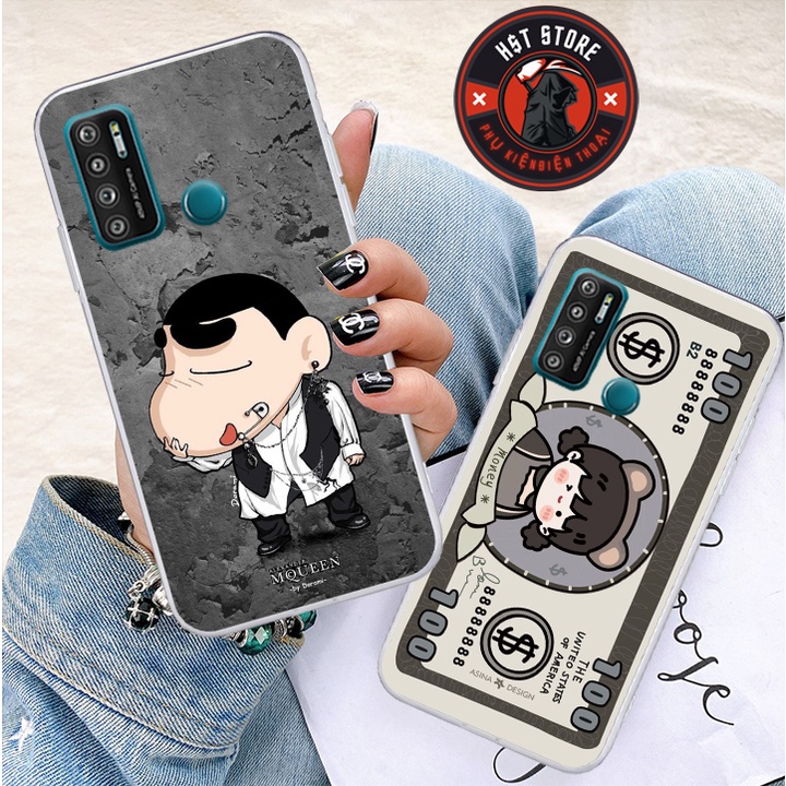 Ốp lưng Vsmart Joy 4 - Vsmart Live 4 - Vsmart Star 5 - Vsmart Star 4 - in hình Totoro , bé shin và cô bé nơ đỏ