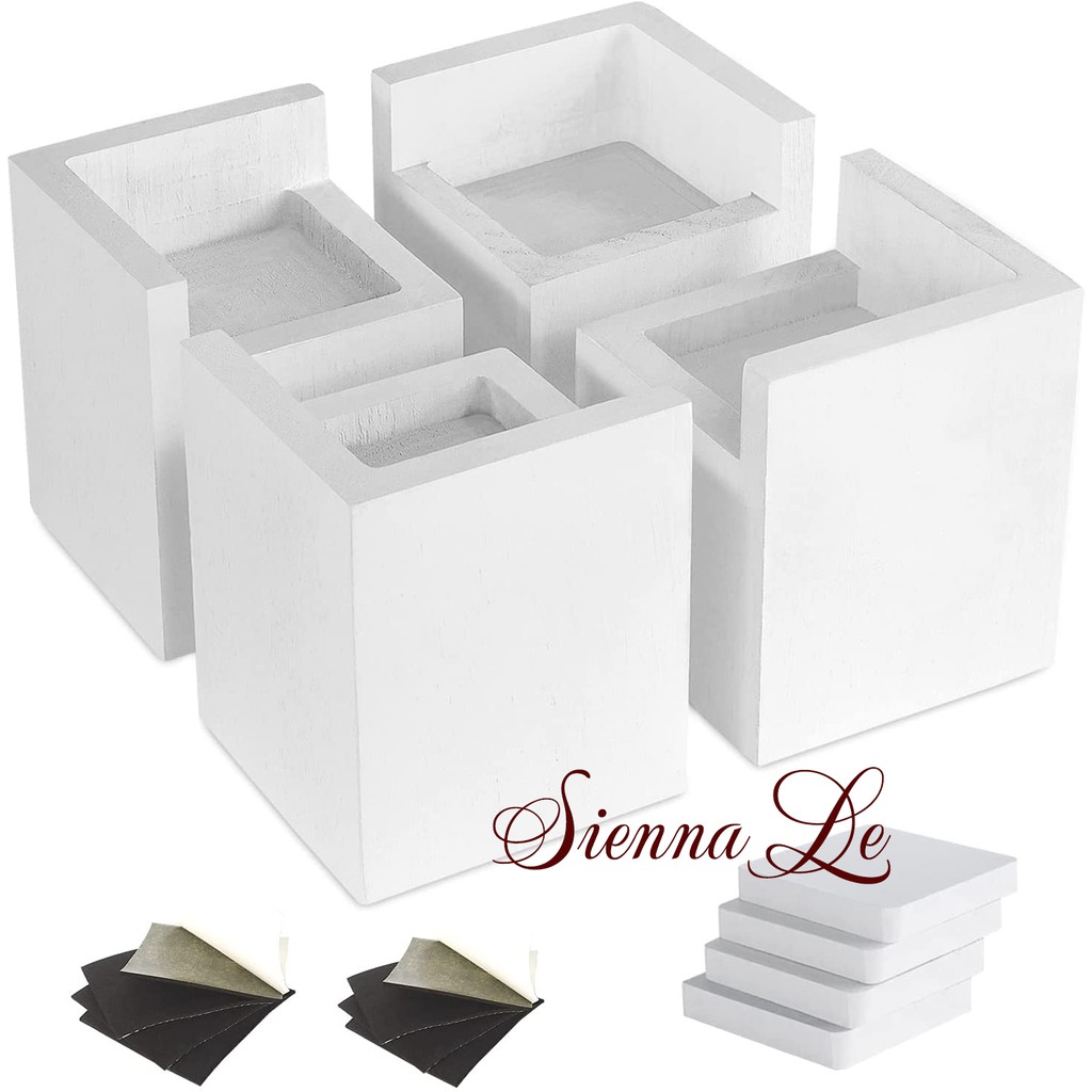 Sienna Le (BỘ 4 CÁI) BỘ GỖ NÂNG CHÂN BÀN GHẾ TỦ GIƯỜNG NỘI THẤT - NÂNG CAO TỪ 6,7 cm ĐẾN 7,7 cm