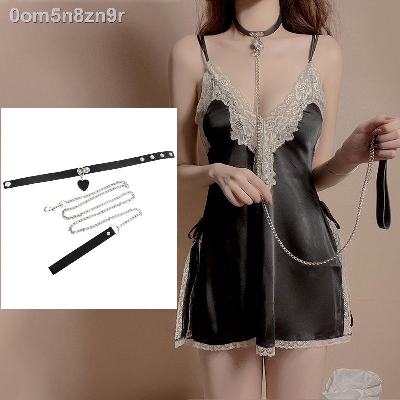 (HÀNG HOT)❍㍿❡Cô tiên nhỏ tình yêu cổ áo dây xích vòng người giúp việc kim loại kéo gái mềm mại Nhật Bản sm chuỗi chó vui