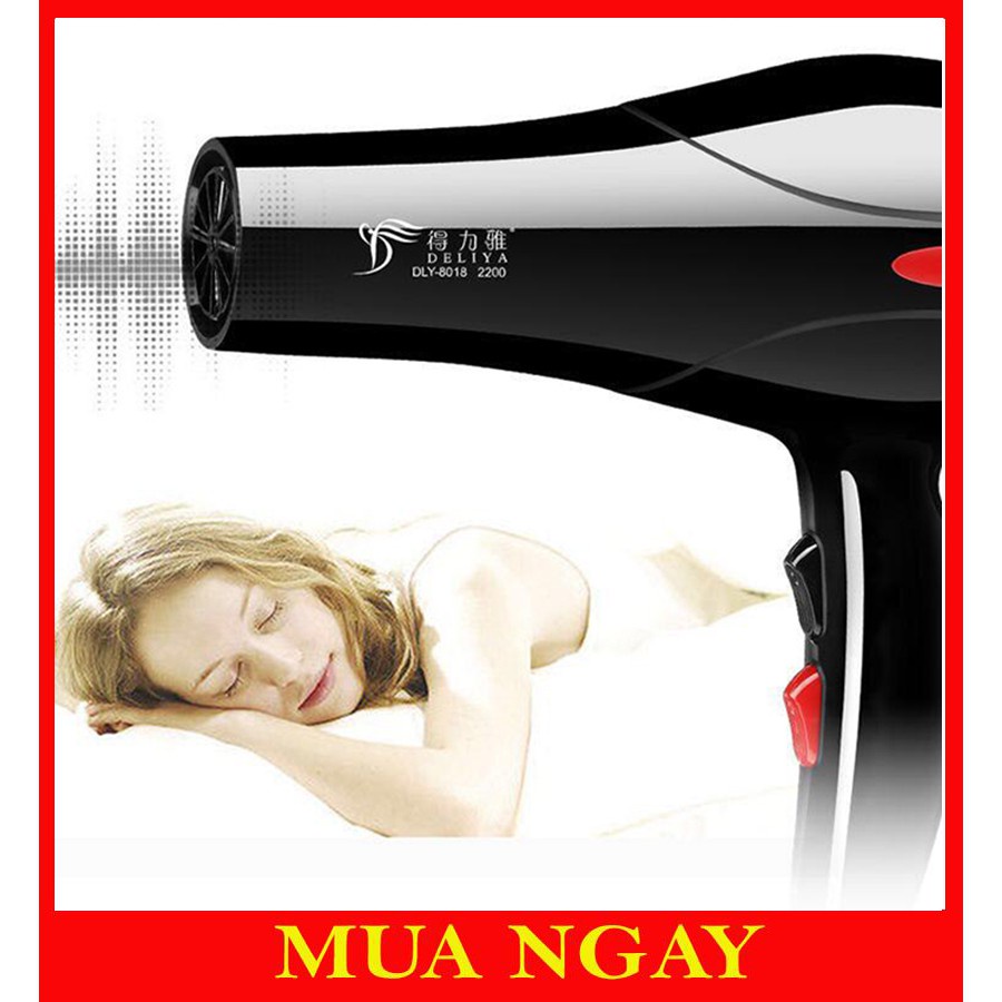 MÁY SẤY TÓC DELIYA 8018 CÔNG SUẤT 2000W TẶNG TRỌN BỘ 5 MÓN PHỤ KIỆN KÈM THEO SẢN PHẨM