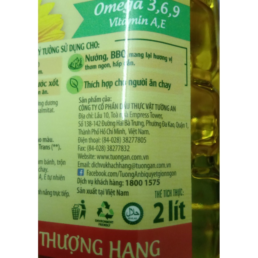 Dầu Ăn Tường An Gold Cao Cấp Bình 2L