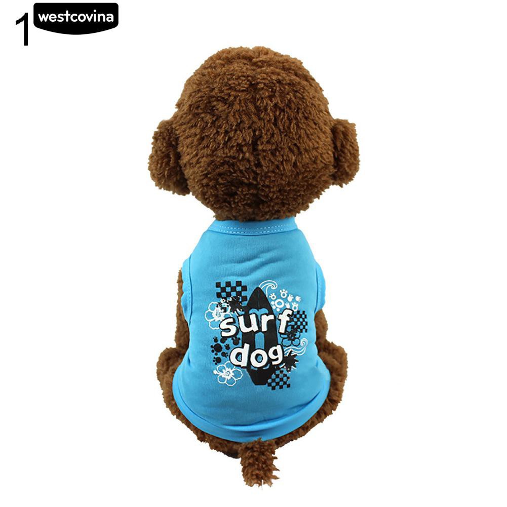 Áo Thun 3 Lỗ In Chữ Cho Thú Cưng