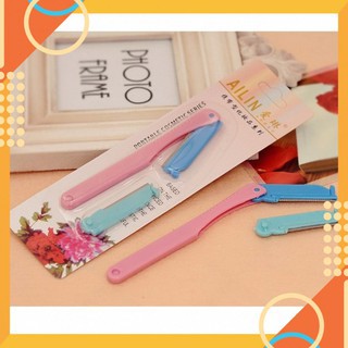 sp271 Bộ dao cạo lông mày tiện dụng 2 lưỡi NPP Shoptido