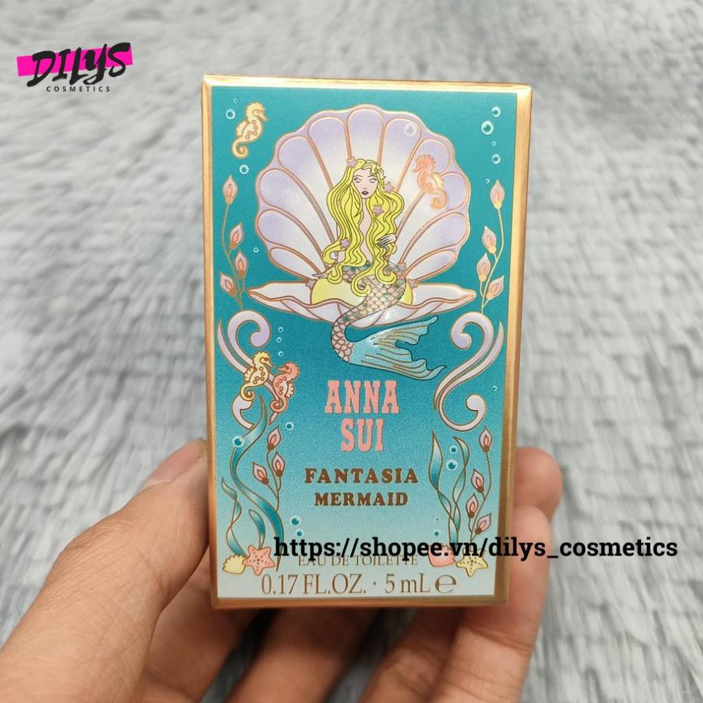 Nước hoa nữ Anna Sui Fantasia Mermaid EDT 5ml Sexy quyến rũ trẻ trung ngọt ngào