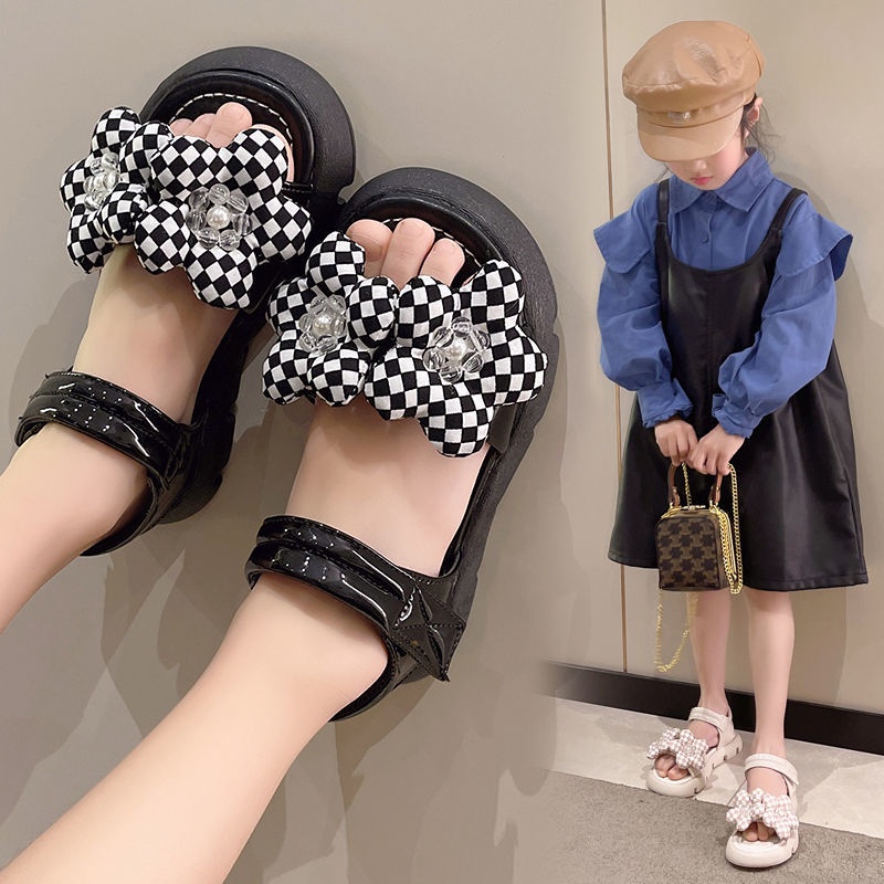 Xăng đan Da Hở Ngón Chống Trượt Cho Bé Gái
