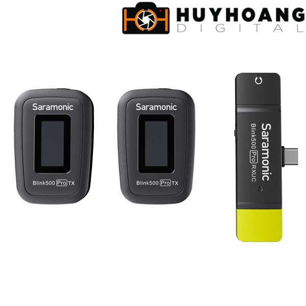 Micro thu âm không dây Saramonic Blink 500 Pro B6 cổng Type C ( 2phát + 1thu) - Hàng Chính Hãng