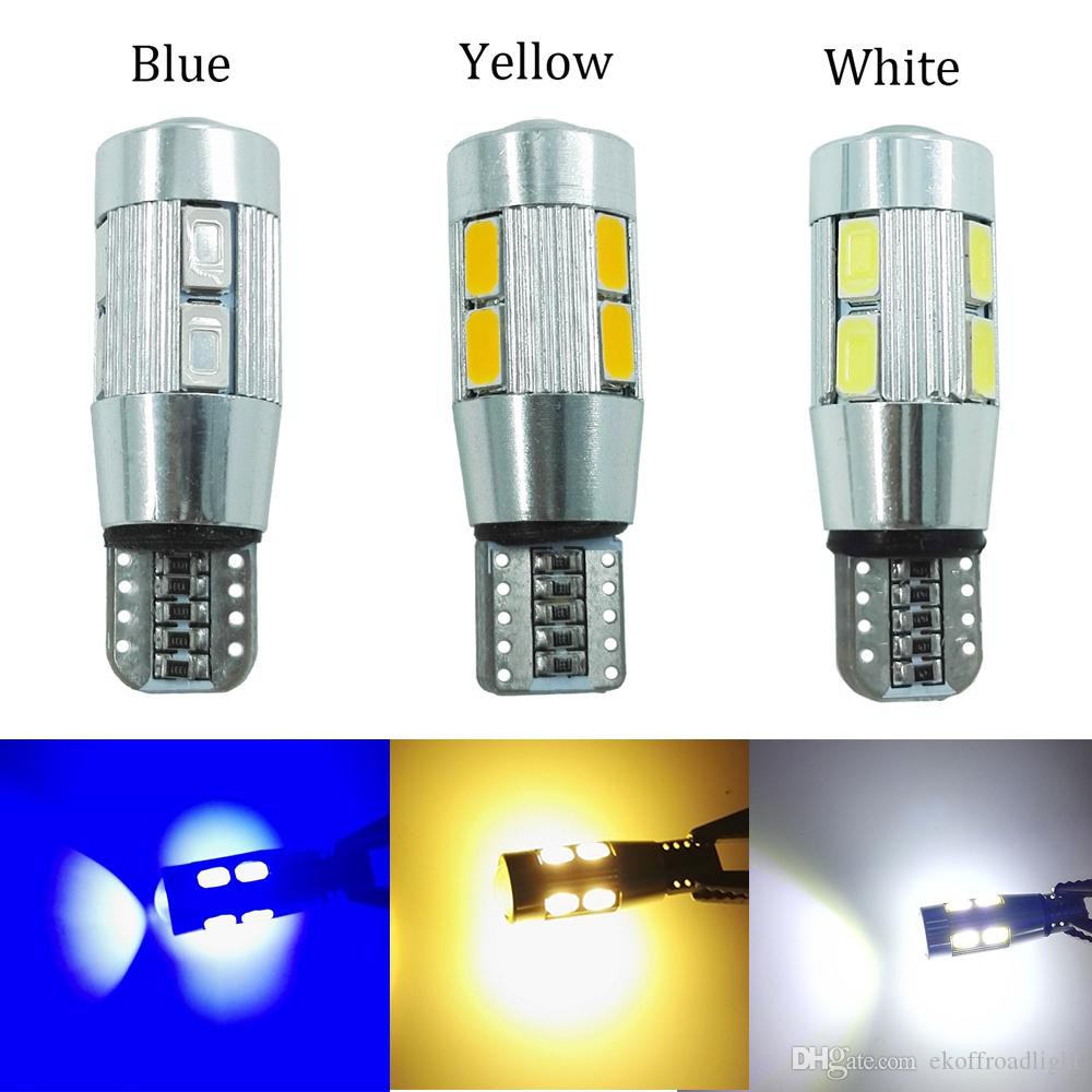 Bộ Đèn Led Chân T10 - 10 SMD 5630 Có Thấu Kính Gắn Đèn Sương Mù, Xi Nhan, Đèn Chiếu Hậu Ô Tô